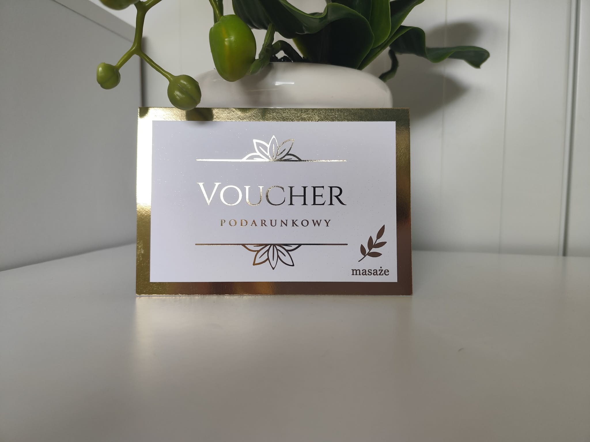 Fizyczny voucher podarunkowy na masaż